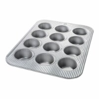 1.37 x 15.75 x 11.12 in.  12 Cups Steel Metallic Muffin Pan - pack of 6