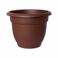 20-56308CH 8 in. Dia  8.7 x. 6.7 x 8.7 in. Ceramic Chocolate Ariana Planter