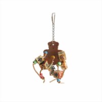 Leather Bear With Abc Blocks