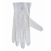 Gloves White Cross Cotton Extra Large