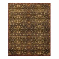 Feizy Amzad 5'6  x 8'6  Hand Knotted Wool Area Rug in Twany Brown/Rust