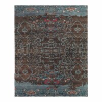 Feizy Vivendi 7'9  x 9'9  Premium Hand Knot Wool Area Rug in Brown/Teal