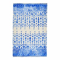 Feizy Garcia 8' x 11' Eco Friend Outdoor Fabric Area Rug in Ibiza Blue/Ivory