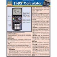 BarCharts Ti-83 Plus Calculator Quickstudy Easel