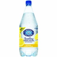 Crystal Geyser Lemon Flavored Sparkling Bottled Water Perspective: Main