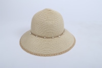Down Brim Pearl Floppy Sun Hat Perspective: Main