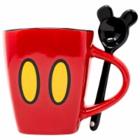 Mickey Mouse 809355 11 oz Disney Shorts Mug with Spoon, Red