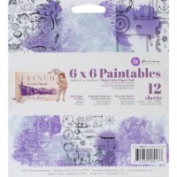 Prima Marketing Paintables Watercolor Paper Pad 6 X6 12/Pkg-French Riviera
