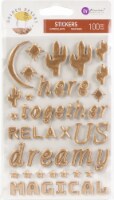 Golden Desert Title Stickers 100/Pkg-