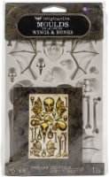 Finnabair Decor Moulds 5 X8 -Wings & Bones