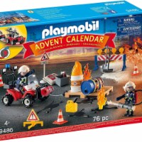 Playmobil Construction Site Fire Rescue Advent Calendar Xmas Firemen Playset 1 unit Kroger