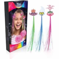 Trolls World Tour Hair Lights 3pk Fibre Optic Color Extensions Clips Dreamworks WOW! Stuff