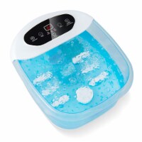 Foot Spa Massager Foot Bath Soak Tub with Heat Bubble Massage Beads Blue