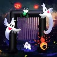 Costway 7.5FT Halloween Inflatable Archway Blow-up Festive Decoration for Backyard Porch
