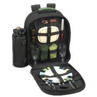 Picnic at Ascot Picnic Backpack with Service for 2 (080) Forest Green