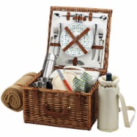 Picnic at Ascot Cheshire Basket with Service for 2, Coffee Set & Blanket (702BC) Gazebo