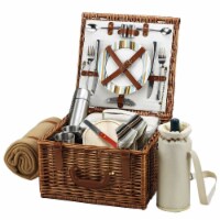 Picnic at Ascot Cheshire Basket with Service for 2, Coffee Set & Blanket (702BC) Santa Cruz