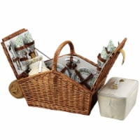 Picnic at Ascot Huntsman Basket with Service for 4 & Blanket (705B) Gazebo