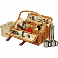 Picnic at Ascot Sussex Picnic Basket for 2 w/Coffee Gazebo