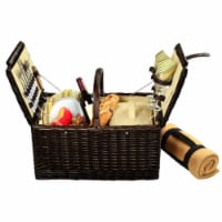 Picnic at Ascot Surrey Picnic Basket with Service for 2 & Blanket (713B) Hamptons