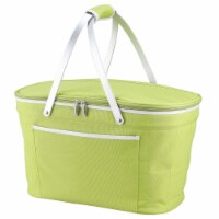 Picnic at Ascot Collapsible Insulated Picnic Basket Trellis Blue