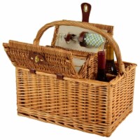 Picnic at Ascot Vineyard Willow Picnic Basket with service for 2 Gazebo