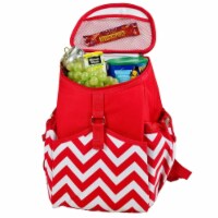 Picnic at Ascot Cooler Backpack (537) Red Stripe