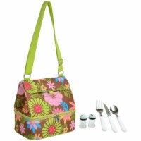 Picnic at Ascot Insulated Lunch Bag with Service for 1 (529D) Floral