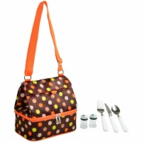 Picnic at Ascot Insulated Lunch Bag with Service for 1 (529D) Julia Dot