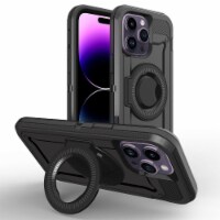 Premium Shockproof Heavy Duty Armor Magnetic MagSafe Case With Rugged Stand for Apple iPhone
