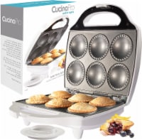 Mini Pie and Quiche Maker - Nonstick Baker Cooks 6 Quiches or Pies in Minutes