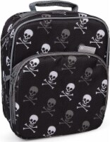 Bentology Reusable Kids Insulated Skull Lunch Box Bag w Snack Pocket Water Bottle Holder 1 unit Smith s Food and Drug