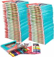 IDIY Indivudally Packaged Wrapped Boxes Wax Crayons (48 Packs, 576 pc) -ASTM Safety Tested