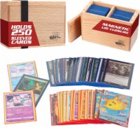 Monster Wooden Double Deck Box w Strong Magnetic Lid & Security Band-Holds 250 Sleeved Cards Perspective: Main