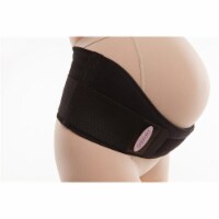 Gabrialla  9 in. Version Maternity Strong Support Belt&#44; Black - Large Perspective: Main