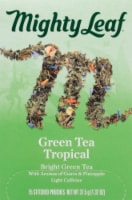 Mighty Leaf Green Tea Tropical Stitched Pouches