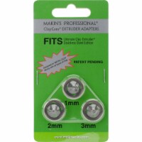 Makin's Professional ClayCore Extruder Adapters 3/Pkg-1mm, 2mm & 3mm