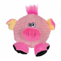 soft pink pig dog toy