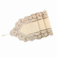 uxcell Table Runner Mat Tassel Flower Embroidery Tablecloth Perspective: Main