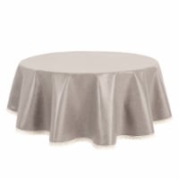 uxcell Round Tablecloth Spill-Proof Lace TPU Dining Table Cover Perspective: Main
