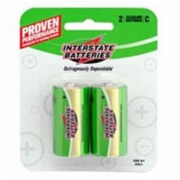 Interstate Batteries DRY0015 1.5V Alkaline C Batteries, Pack of 2 Perspective: Main