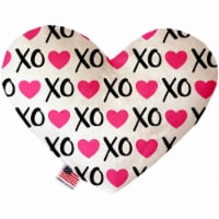 Mirage Pet 1102-SFTYHT6 Pink Xoxo 6 in. Stuffing Free Heart Dog Toy