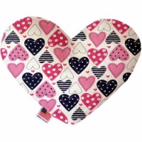 Mirage Pet 1104-SFTYHT8 Mixed Hearts 8 in. Stuffing Free Heart Dog Toy