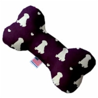 Mirage Pet 1192-SFTYBN6 Purple Puppy Love 6 in. Stuffing Free Bone Dog Toy