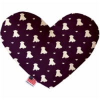 Mirage Pet 1192-SFTYHT6 Purple Puppy Love 6 in. Stuffing Free Heart Dog Toy