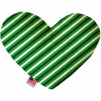 Mirage Pet 1224-SFTYHT8 St. Patricks Stripes 8 in. Stuffing Free Heart Dog Toy