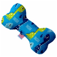 Mirage Pet 1235-SFTYBN10 Blue Dinosaurs 10 in. Stuffing Free Bone Dog Toy