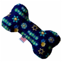Mirage Pet 1293-SFTYBN10 Chanukah Bliss 10 in. Stuffing Free Bone Dog Toy