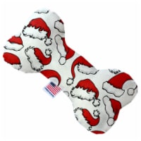 Mirage Pet 1314-SFTYBN8 Santa Hats 8 in. Stuffing Free Bone Dog Toy
