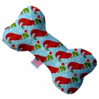 Mirage Pet 1320-SFTYBN6 Christmas T-rex 6 in. Stuffing Free Bone Dog Toy